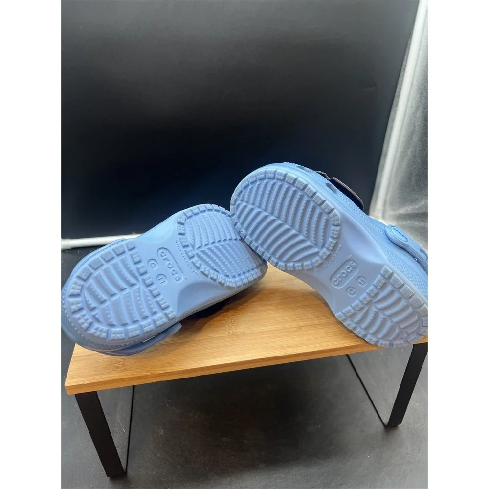 Crocs Disney Lilo and Stitch Blue Clog Shoe Unisex Childrens Size 11 - Picture 8 of 9